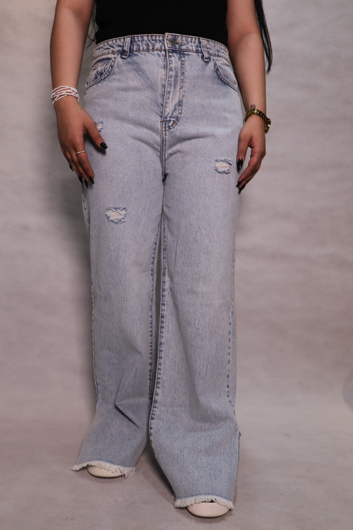 شلوار بگ چاک دار