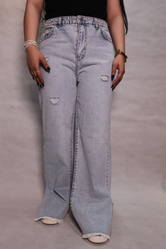 شلوار بگ چاک دار