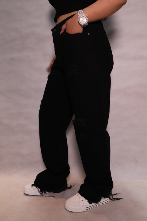 شلوار بگ مشکی